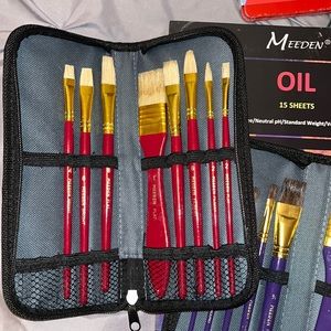 None of it is used except one set of brushes but all of it is nice